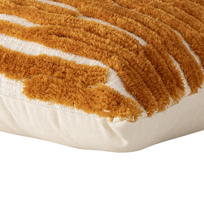 PTMD Kussen Genica Oranje vierkant