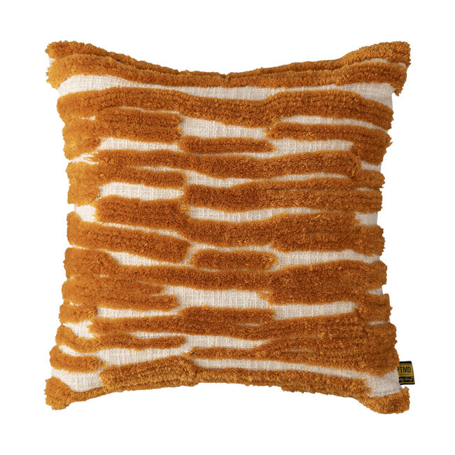 PTMD Kussen Genica Oranje vierkant