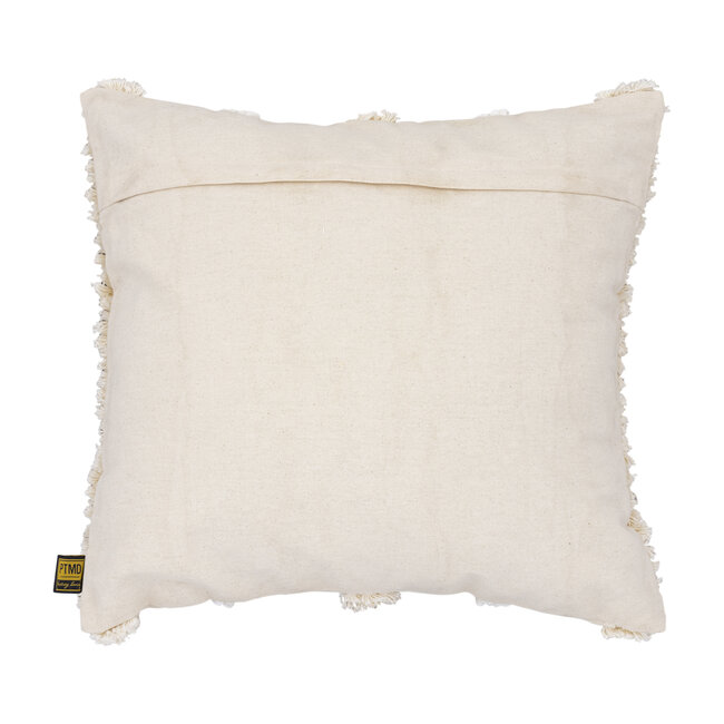 PTMD Kussen Rashel Creme vierkant katoen