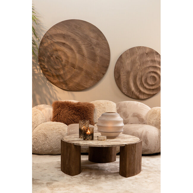 PTMD Kussen Rexx Donkerbruin rechthoekig