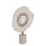 PTMD Ornament Rella Beige gegoten aluminium met marmer L