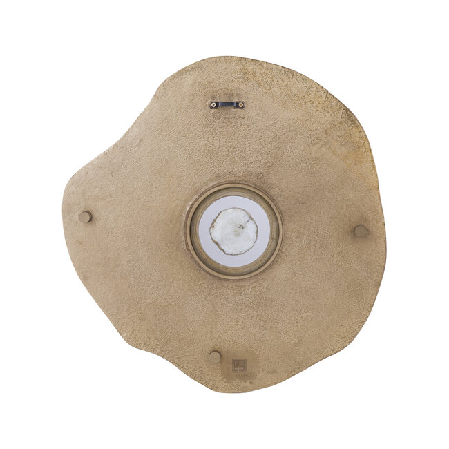 PTMD Wandpaneel Rella Beige gegoten aluminium met centrale steen S