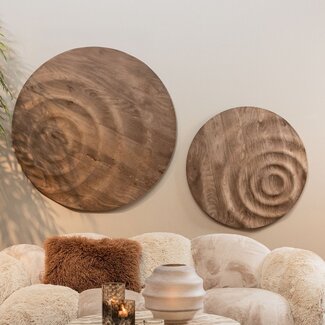 PTMD Wandpaneel Mattin Naturel mango circle S