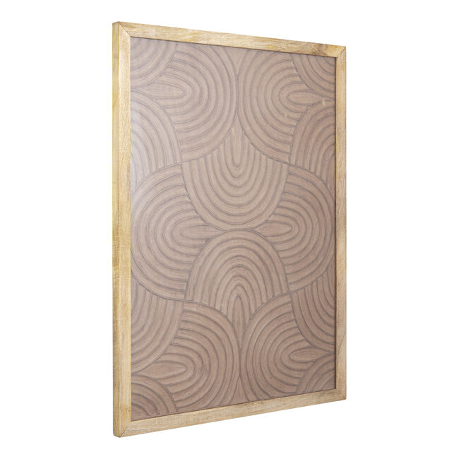 Wandpaneel Elasah Bruin Swirl PTMD Handgemaakt Wanddecoratie De 