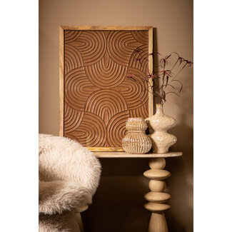 PTMD Wandpaneel Elasah Bruin met swirl patroon