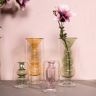 PTMD Vaas Yanna Roze met geribbelde binnenkant