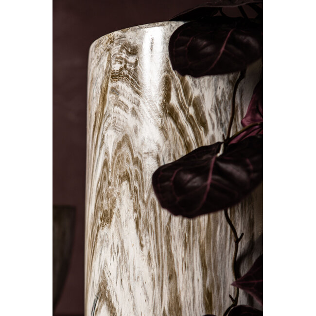 PTMD Set van 2 Miah Beige keramiek marmerlook hoog