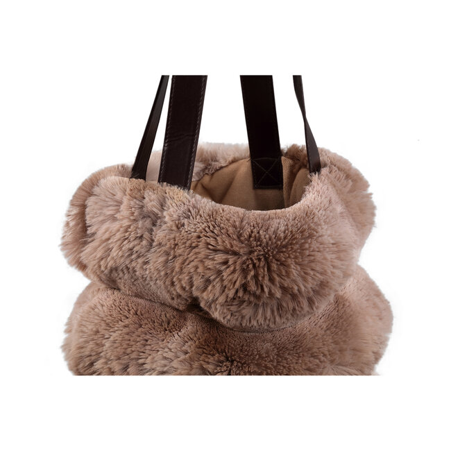 PTMD Schoudertas Divvo Bruin met brede rib