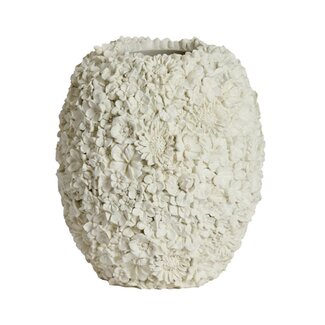 Light en Living Vaas deco Ø27x30,5 cm VIOLETA mat creme