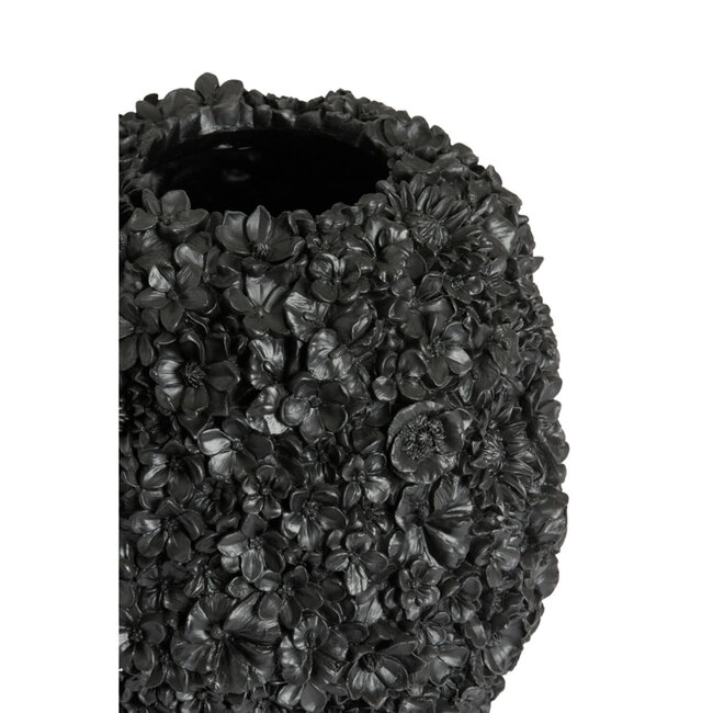 Light en Living Vaas deco Ø27x30,5 cm VIOLETA mat zwart