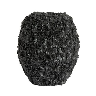 Light en Living Vaas deco Ø27x30,5 cm VIOLETA mat zwart