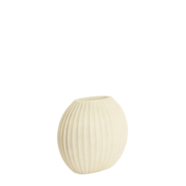 Light en Living Vaas 29x18x24 cm MIRALLI creme