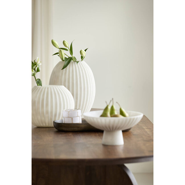 Light en Living Vaas 30x19,5x36 cm MIRALLI creme