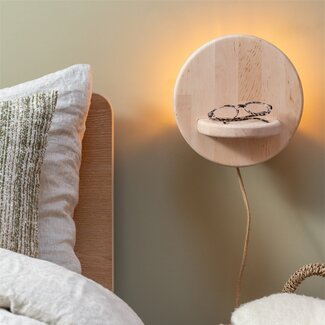 Good&Mojo Wandlamp elzenhout CORSICA naturel