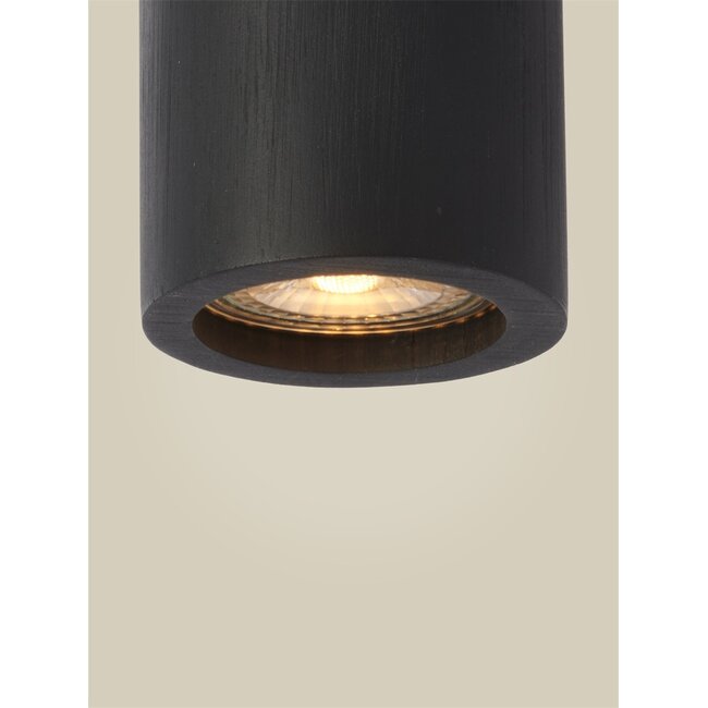 Good&Mojo Plafondlamp bamboe JAVA zwart