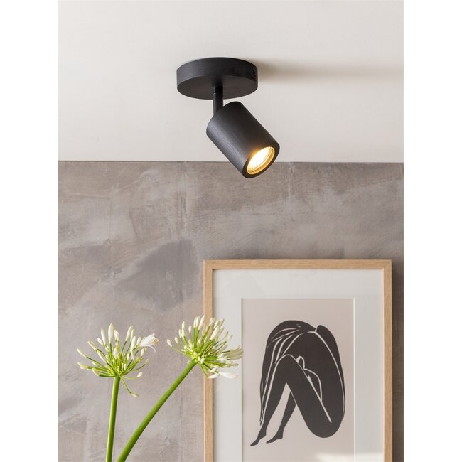 Good&Mojo Plafondlamp bamboe JAVA zwart