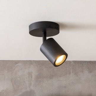 Good&Mojo Plafondlamp bamboe JAVA zwart