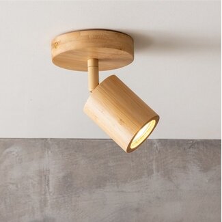 Good&Mojo Plafondlamp bamboe JAVA bruin