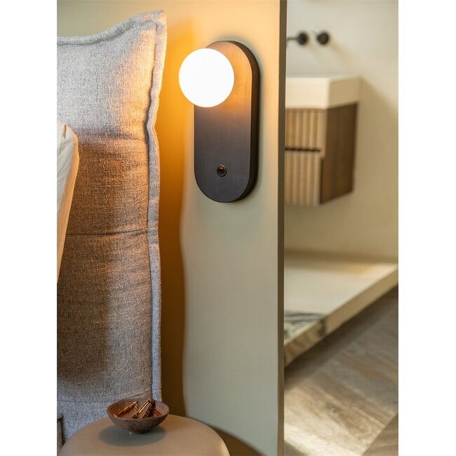 Good&Mojo Wandlamp bamboe JAVA zwart