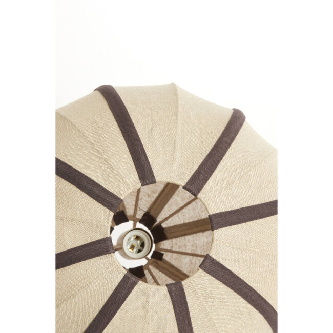 Light en Living Hanglamp Ø40x30 cm ESMIRIA natural+donkerbruin