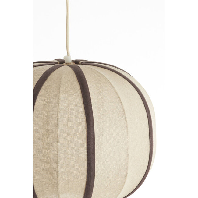 Light en Living Hanglamp Ø40x30 cm ESMIRIA natural+donkerbruin