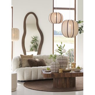 Light en Living Hanglamp Ø51x48 cm ESMIRIA natural+donkerbruin