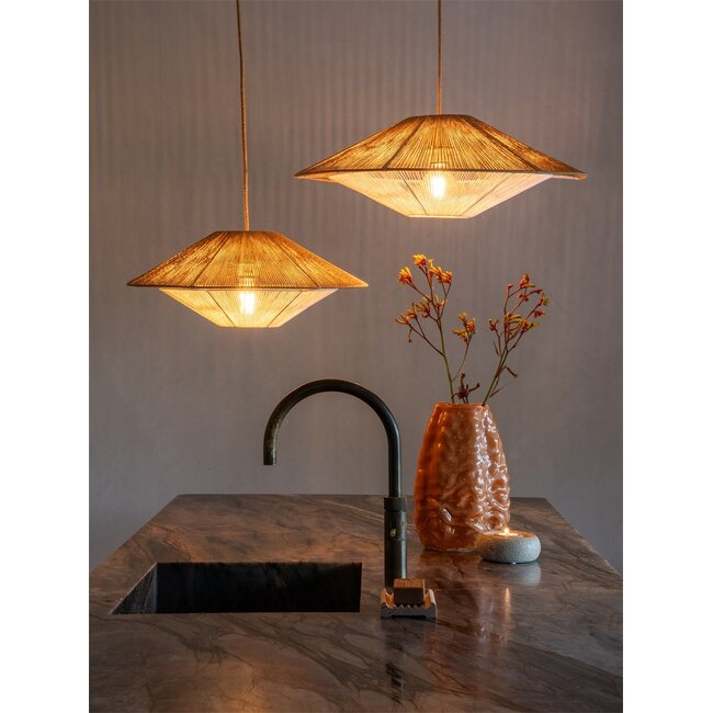 Good&Mojo Hanglamp papiertouw LUMBINI naturel S