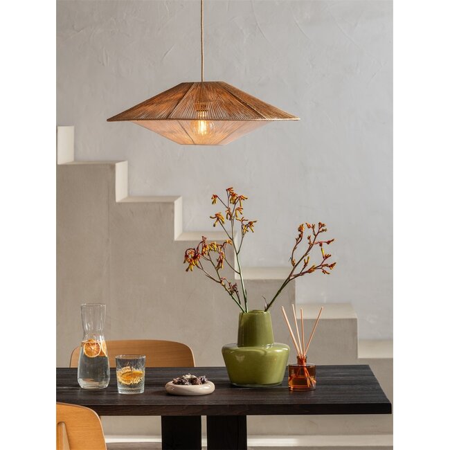 Good&Mojo Hanglamp papiertouw LUMBINI lichtgrijs L