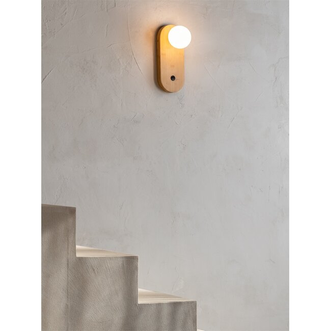 Good&Mojo Wandlamp bamboe JAVA bruin