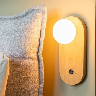 Good&Mojo Wandlamp bamboe JAVA bruin