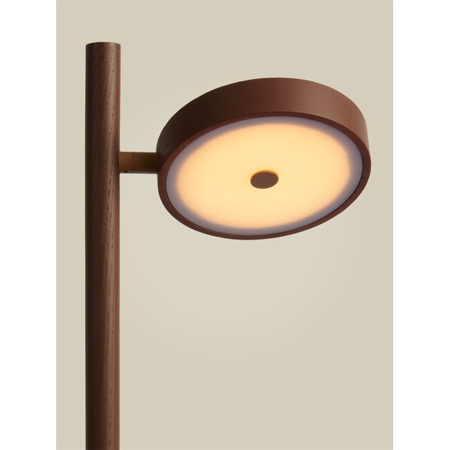 Good&Mojo Vloerlamp essenhout OKINAWA bruin