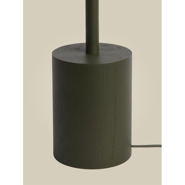 Good&Mojo Vloerlamp essenhout OKINAWA groen