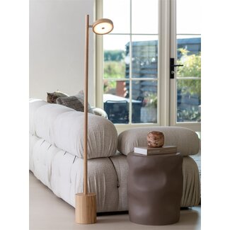 Good&Mojo Vloerlamp essenhout OKINAWA naturel