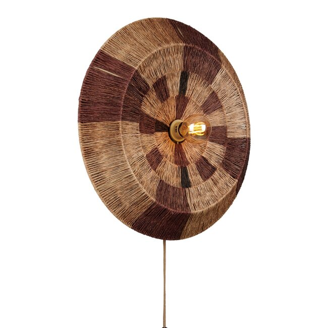 Good&Mojo Wandlamp SERENGETI naturel / bruin L