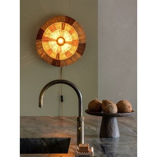 Good&Mojo Wandlamp SERENGETI naturel / bruin S