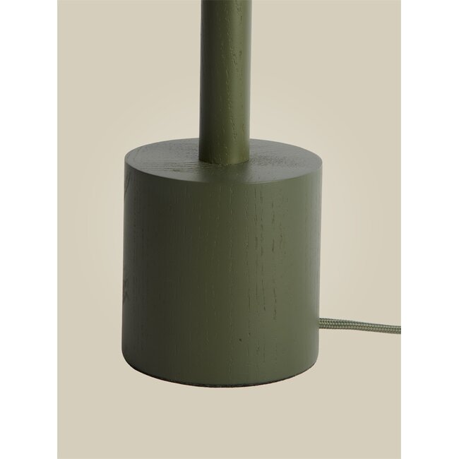 Good&Mojo Tafellamp essenhout OKINAWA groen