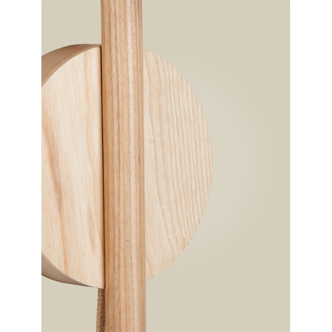 Good&Mojo Wandlamp essenhout OKINAWA naturel
