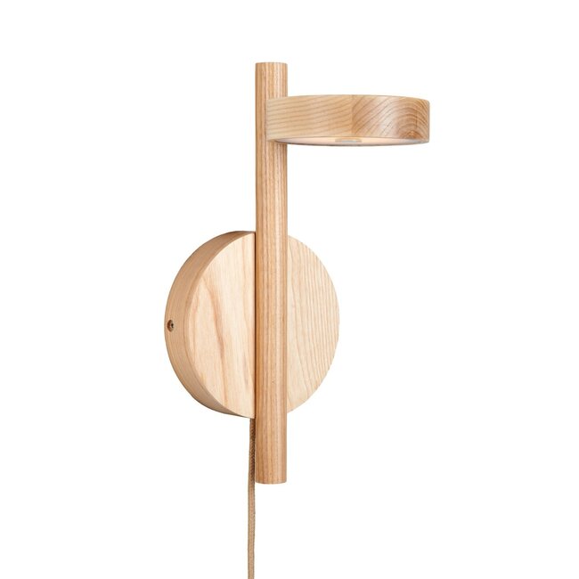 Good&Mojo Wandlamp essenhout OKINAWA naturel