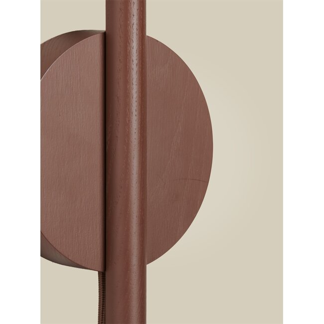 Good&Mojo Wandlamp essenhout OKINAWA bruin