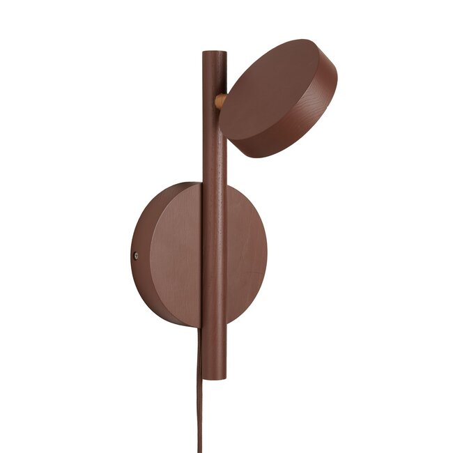 Good&Mojo Wandlamp essenhout OKINAWA bruin