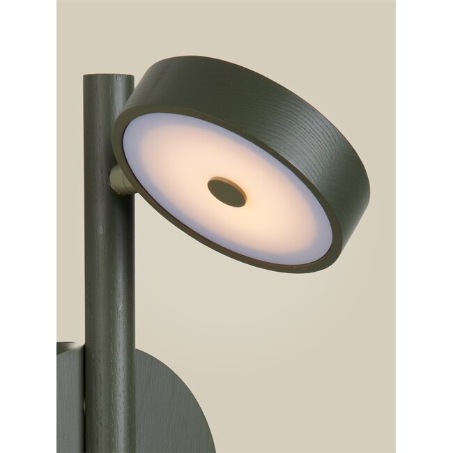 Good&Mojo Wandlamp essenhout OKINAWA groen