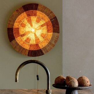 Good&Mojo Wandlamp SERENGETI naturel / bruin L