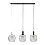 WoonStijl Hanglamp Bubble Frosted 3-lichts grijs