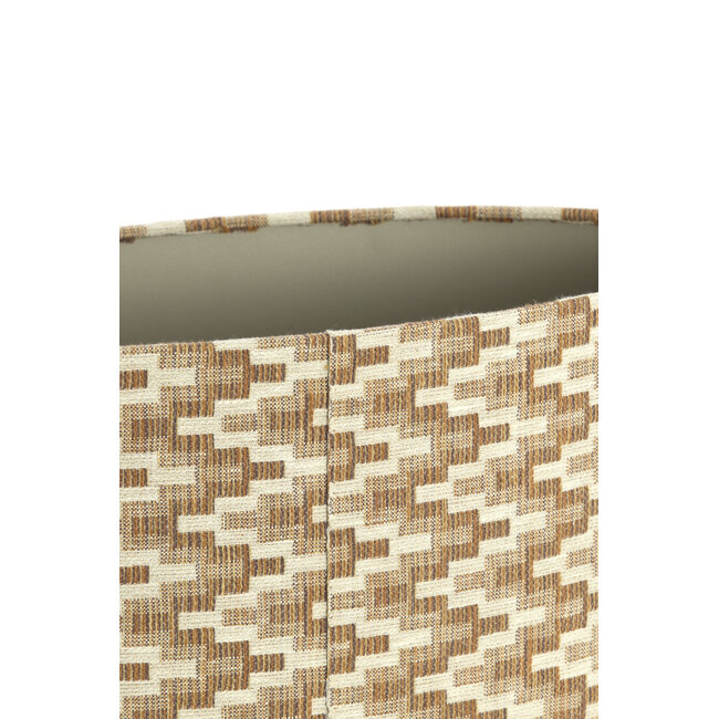 Light en Living Kap ovaal recht smal hoog 45-21-22 cm JINX bruin