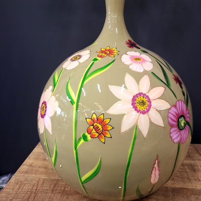 Countryfield Vaas Camina langnek L groen / roze