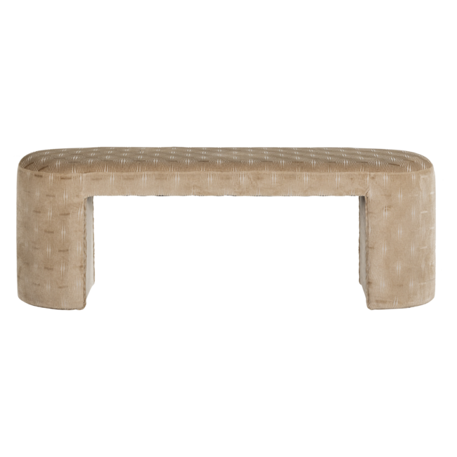 Woood Jacob Gestoffeerd Bankje Streep Dessin Naturel [fsc]