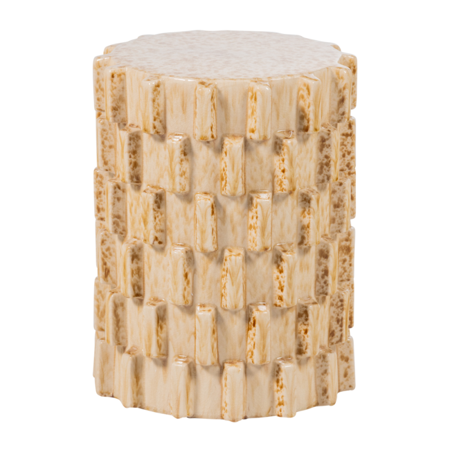 Woood Axu Decoratieve Bijzettafel O35x45 Cm Keramiek Zand