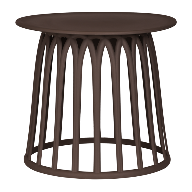 Woood Boy Tuin Bijzettafel Kunststof Paars/Bruin