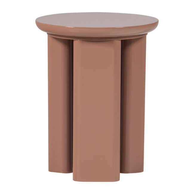 Woood Orivo Bijzettafel Hout Hoogglans Oudroze [fsc]