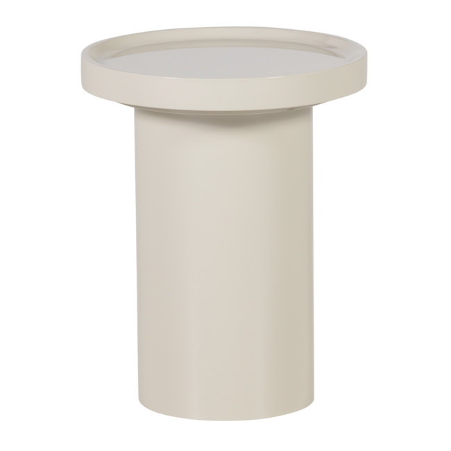 Woood Veluna Bijzettafel 51x40 Cm Hout Hoogglans Zand [fsc]